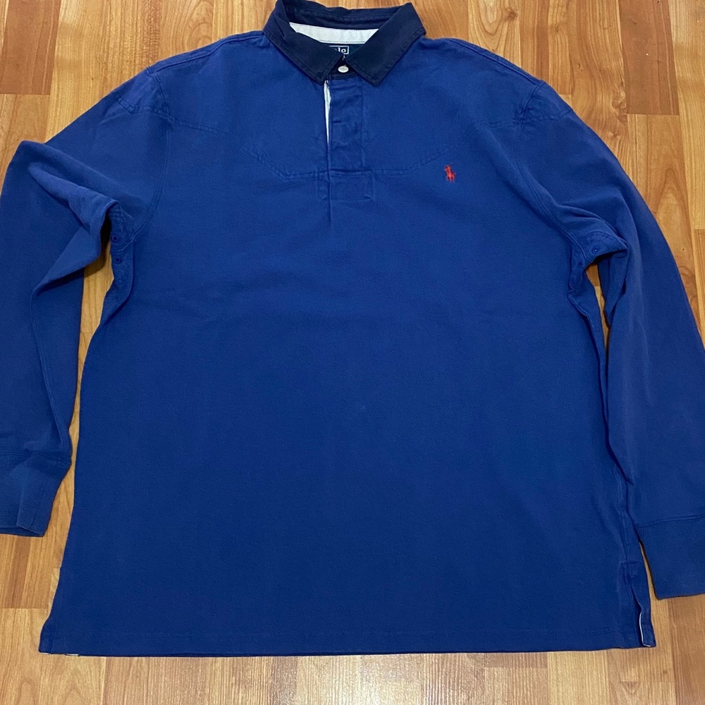 Ralph Lauren Polo rugby shirt.